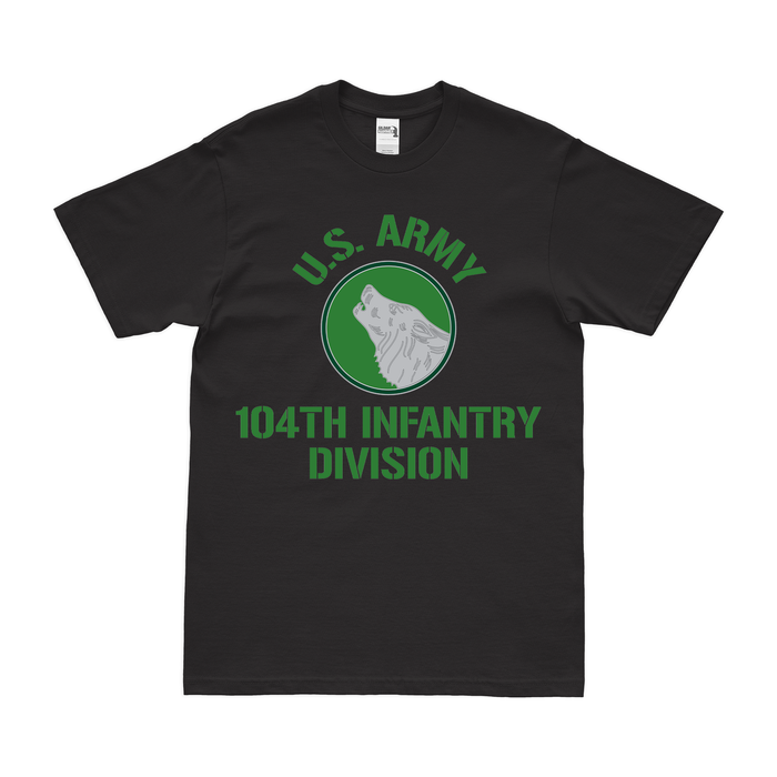 U.S. Army 104th Infantry Division Legacy T-Shirt Tactically Acquired Small Black 