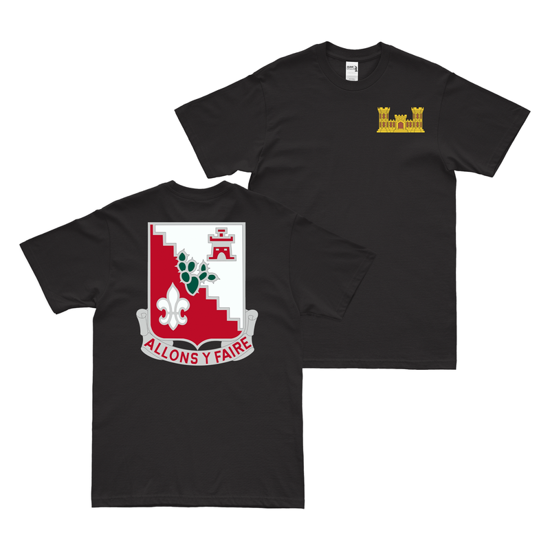 Double-Sided 109th Engineer Battalion Logo T-Shirt
