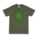 10th Special Forces Group (10th SFG) Beret Flash T-Shirt Tactically Acquired Military Green Distressed Small
