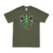 10th SFG (A) De Oppresso Liber Emblem T-Shirt Tactically Acquired Military Green Distressed Small
