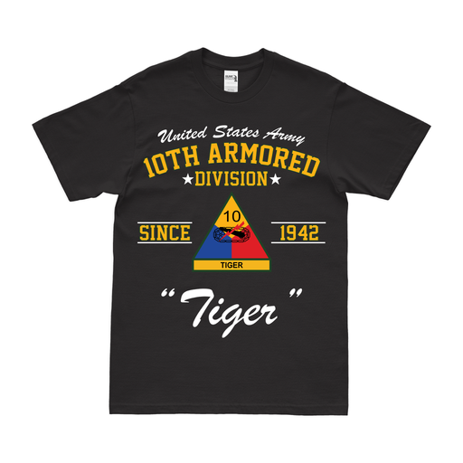 10th Armored Division Since 1942 Legacy T-Shirt Tactically Acquired Black Small 