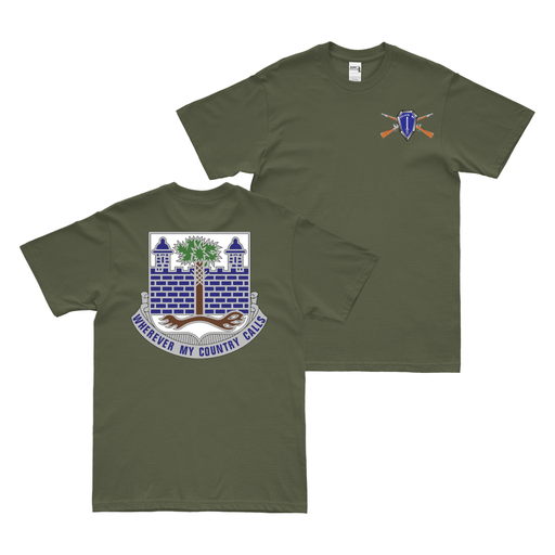 Double-Sided 118th Infantry Regiment T-Shirt Tactically Acquired Small Military Green 