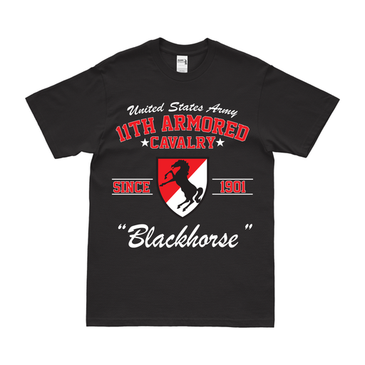 11th ACR Since 1901 'Blackhorse' Legacy Tribute T-Shirt Tactically Acquired Black Clean Small