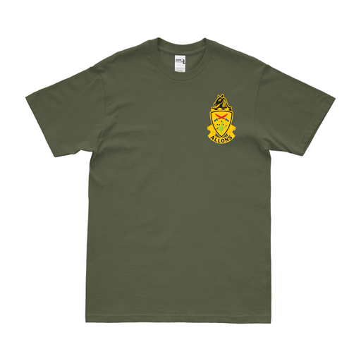 11th ACR DUI Left Chest Emblem T-Shirt Tactically Acquired Military Green Small 