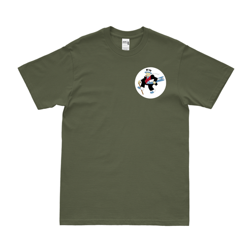 11th Bombardment Squadron Left Chest Emblem T-Shirt Tactically Acquired Military Green Small 