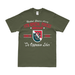 11th Special Forces Group (11th SFG) Since 1961 T-Shirt Tactically Acquired Military Green Distressed Small