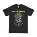 11th Special Forces Group (11th SFG) Snake Eaters Skull T-Shirt Tactically Acquired Small Black 