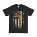 11th Armored Division "Thunderbolt" American Flag T-Shirt Tactically Acquired Small Black 