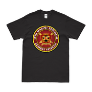 12th Marine Regiment Combat Veteran T-Shirt Tactically Acquired Black Distressed Small