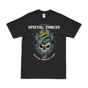 12th Special Forces Group (12th SFG) 'Snake Eaters' Skull T-Shirt Tactically Acquired Small Black 