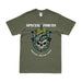 12th Special Forces Group (12th SFG) 'Snake Eaters' Skull T-Shirt Tactically Acquired Small Military Green 