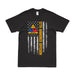 12th Armored Division "Hellcat" American Flag T-Shirt Tactically Acquired Small Black 