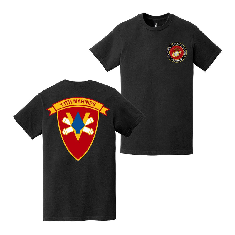 Double-Sided 13th Marine Regiment USMC Veteran T-Shirt