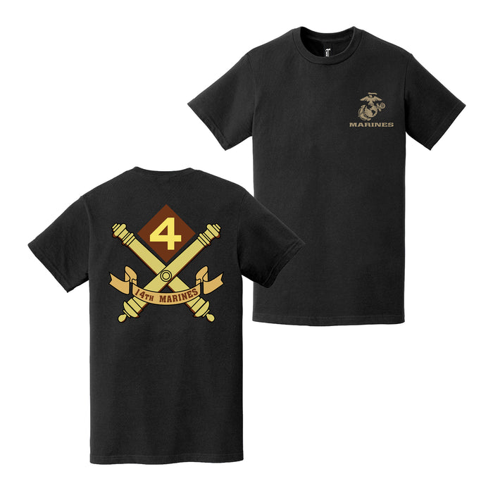 Double-Sided 14th Marine Regiment Logo T-Shirt Tactically Acquired   