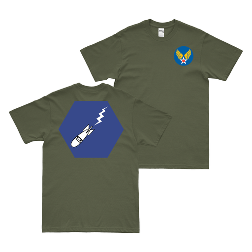 Double-Sided 15th Bombardment Squadron WW2 AAF T-Shirt Tactically Acquired Military Green Small 