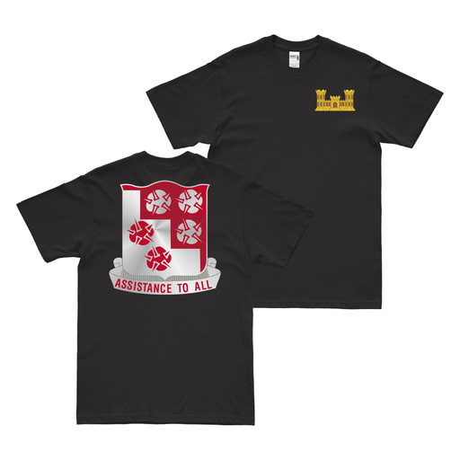 Double-Sided 168th Engineer Battalion T-Shirt Tactically Acquired Black Small 