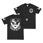 Double-Sided 16th Engineer Battalion Insignia Outline T-Shirt Tactically Acquired Black Small 