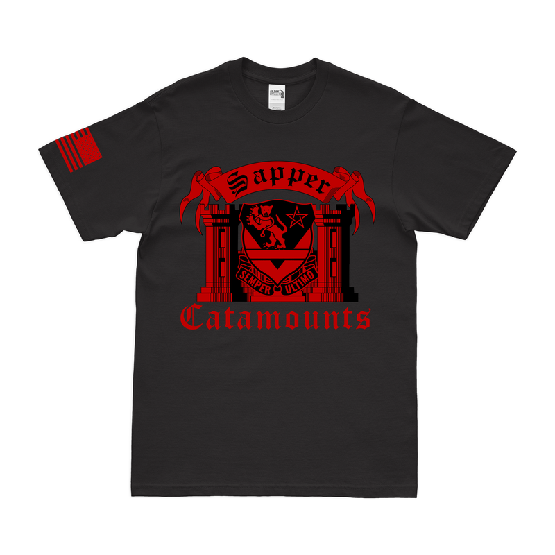 16th Engineer Battalion Sapper Tab Catamounts T-Shirt