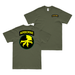 Double-Sided 17th Airborne Division T-Shirt Tactically Acquired Military Green Small 