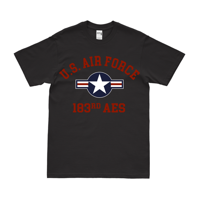 U.S. Air Force 183rd AES T-Shirt Tactically Acquired Black Small 