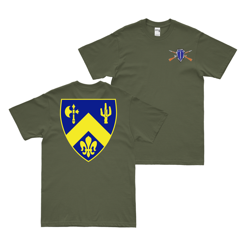米陸軍 第184歩兵連隊 両面Tシャツ