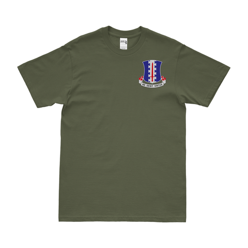 187th Infantry 'Rakkasans' Left Chest Emblem T-Shirt Tactically Acquired Military Green Small 