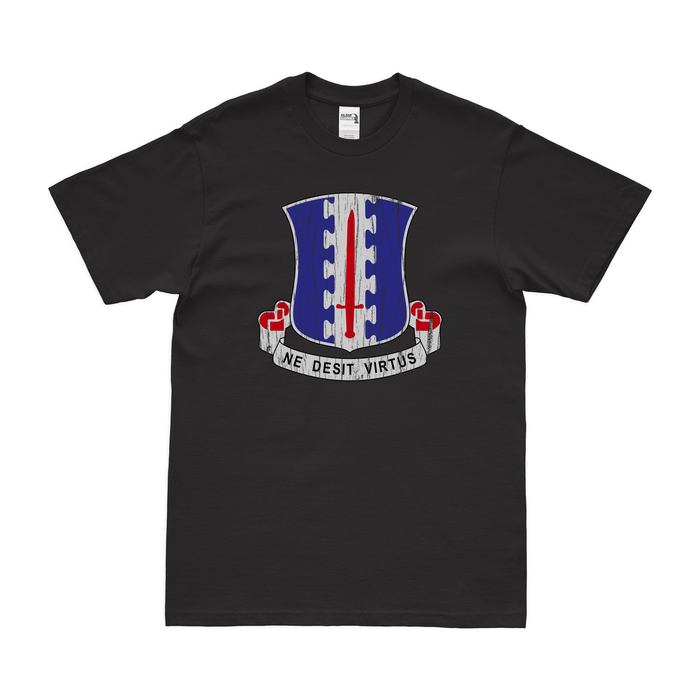 187th Infantry 'Rakkasans' Emblem T-Shirt Tactically Acquired Black Distressed Small