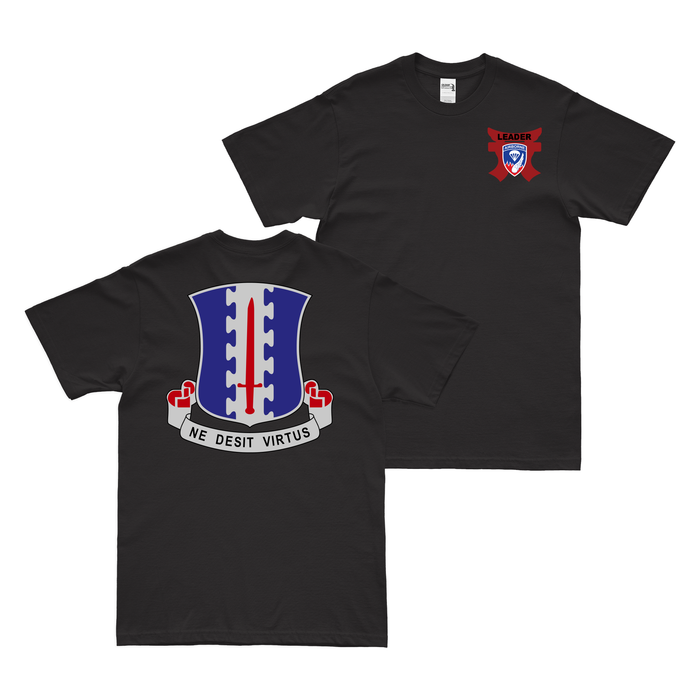 Double-Sided 1-187 Infantry Regiment Emblem T-Shirt Tactically Acquired Black Leader Tori Small