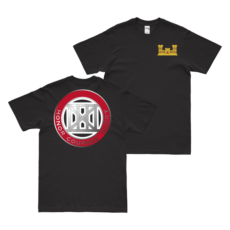 Double-Sided 18th Engineer Battalion Logo T-Shirt