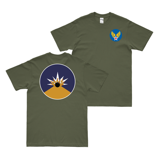 Double-Sided 19th Bombardment Squadron WW2 AAF T-Shirt Tactically Acquired Military Green Small 