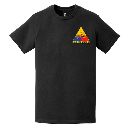 1st Armored Division DUI Logo Left Chest Emblem T-Shirt Tactically Acquired   