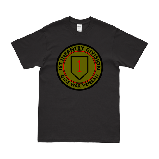 1st Infantry Division Gulf War Veteran Emblem T-Shirt Tactically Acquired Small Black 