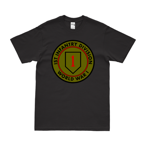 1st Infantry Division WWI Emblem T-Shirt Tactically Acquired Small Black 