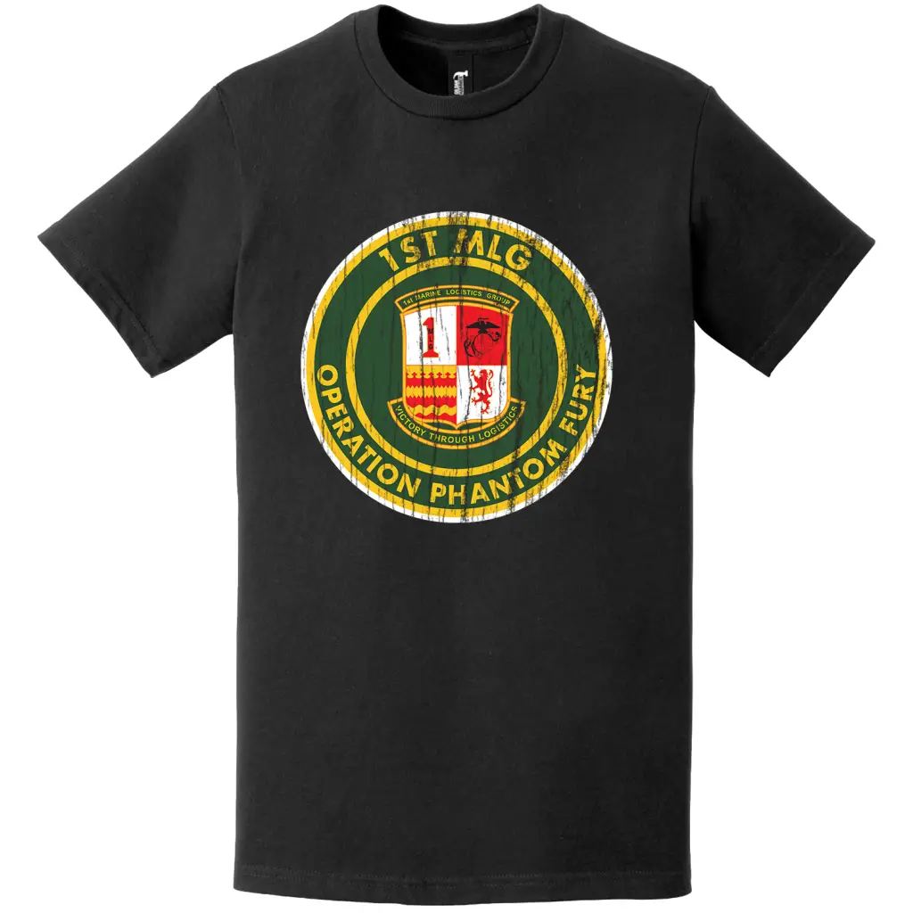Distressed 1st MLG Operation Phantom Fury T-Shirt Tactically Acquired   