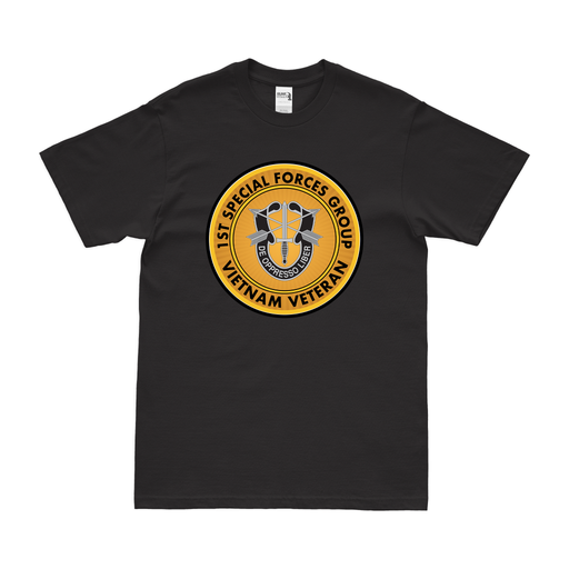 1st Special Forces Group (1st SFG) Vietnam Veteran T-Shirt Tactically Acquired Black Small 