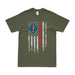 1st Tank Battalion USMC American Flag T-Shirt Tactically Acquired Military Green Small 