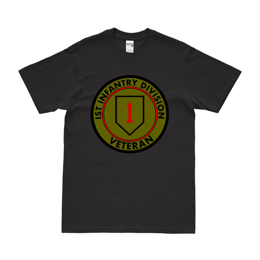 1st Infantry Division Veteran Emblem T-Shirt Tactically Acquired Small Black 