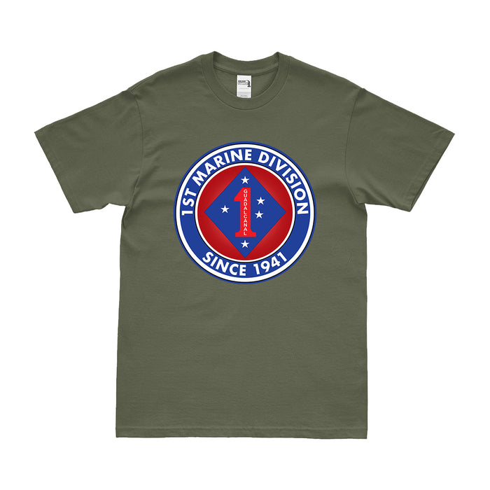1st Marine Division Since 1941 Legacy Emblem T-Shirt Tactically Acquired   