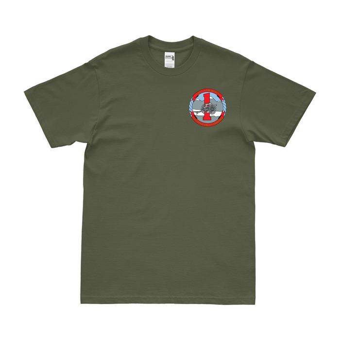 1/10 Marines Logo Left Chest Emblem T-Shirt Tactically Acquired   