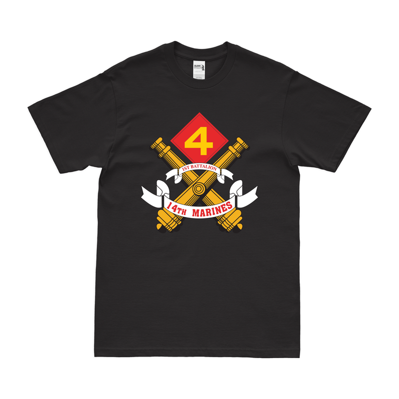 1st Battalion, 14th Marines (1/14) Logo Emblem T-Shirt