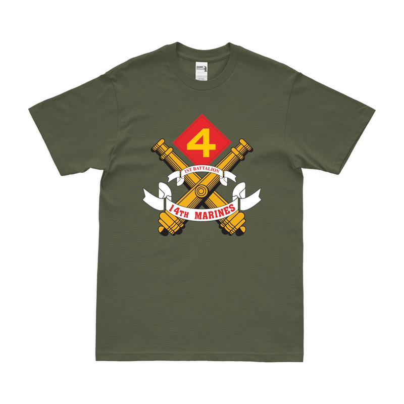 1st Battalion, 14th Marines (1/14) Logo Emblem T-Shirt