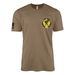 1st Cavalry Regiment Left Chest Unit Insignia T-Shirt Tactically Acquired Woodland Brown Small