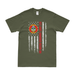 1st Light Armored Recon 1st LAR American Flag T-Shirt Tactically Acquired Military Green Small 