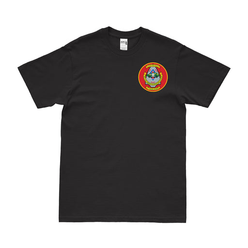 1st LAR Bn Logo Emblem Left Chest T-Shirt Tactically Acquired Black Small 