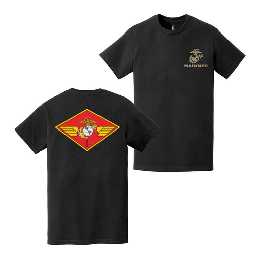 Double-Sided 1st Marine Aircraft Wing (1st MAW) T-Shirt Tactically Acquired   