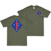 Double-Sided 1st Marine Division Afghanistan Logo T-Shirt Tactically Acquired Small Military Green 