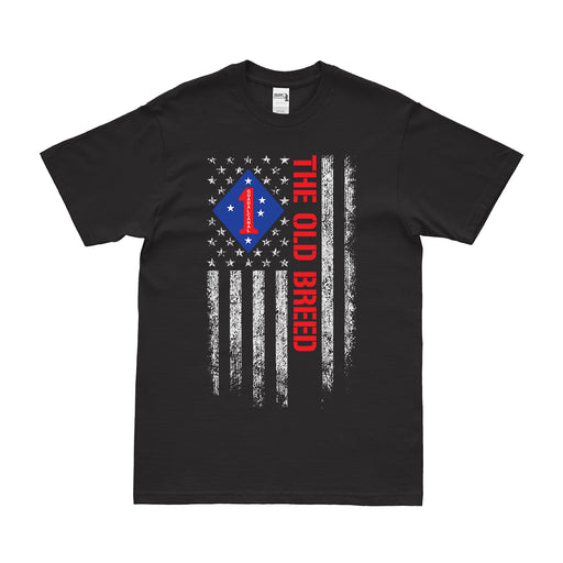 1st Marine Division 'The Old Breed' American Flag T-Shirt Tactically Acquired   