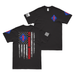 Double-Sided 1st Marine Division American Flag T-Shirt Tactically Acquired Black Small 