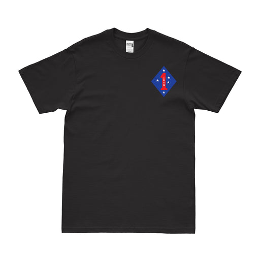 1st Marine Division Operation Iraqi Freedom Left Chest T-Shirt Tactically Acquired Small Black 
