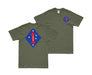 Double-Sided 1st Marine Division Iraq Logo T-Shirt Tactically Acquired Small Military Green 